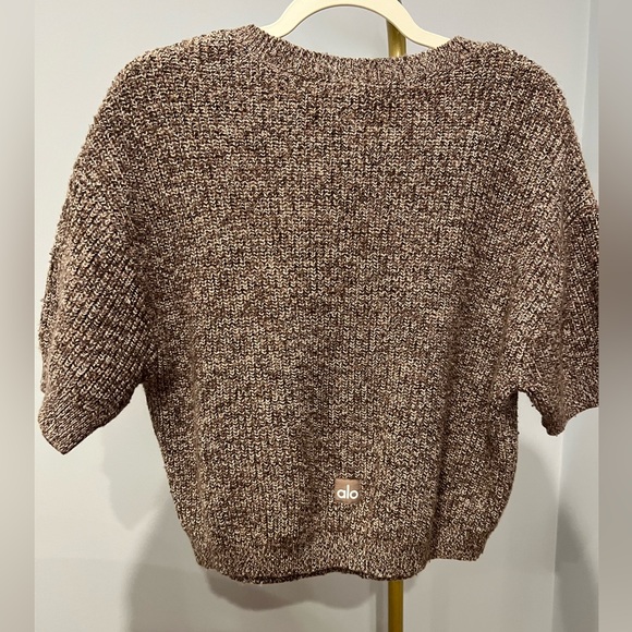 ALO Yoga Sweaters - ALO Yoga Textured Brown Knit Sweater